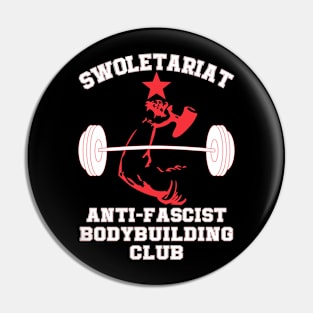 Swoletariat Anti-Fascist Bodybuilding Club Pin