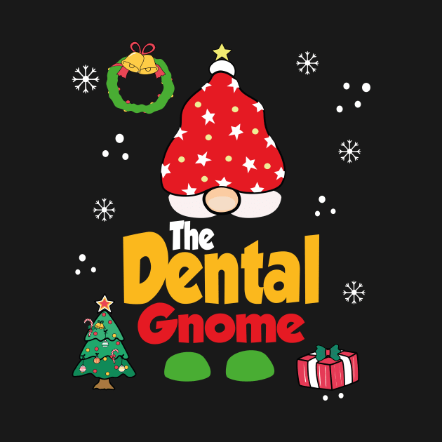 Dentist Gnome Funny Xmas Family Group Pj by JohnRelo