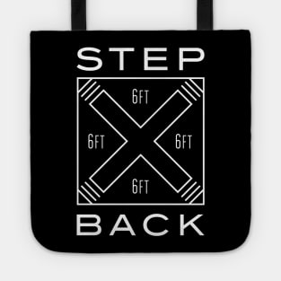 Step Back 6 Feet Social Distancing Tote