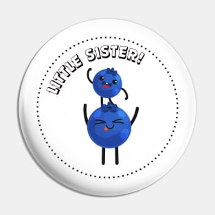 Little Sister Blueberry Pin