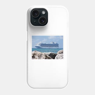 Emerald Princess anchored out Phone Case