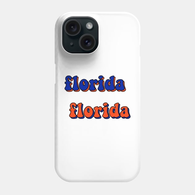 Florida University Colors Design Phone Case by Lauren Cude