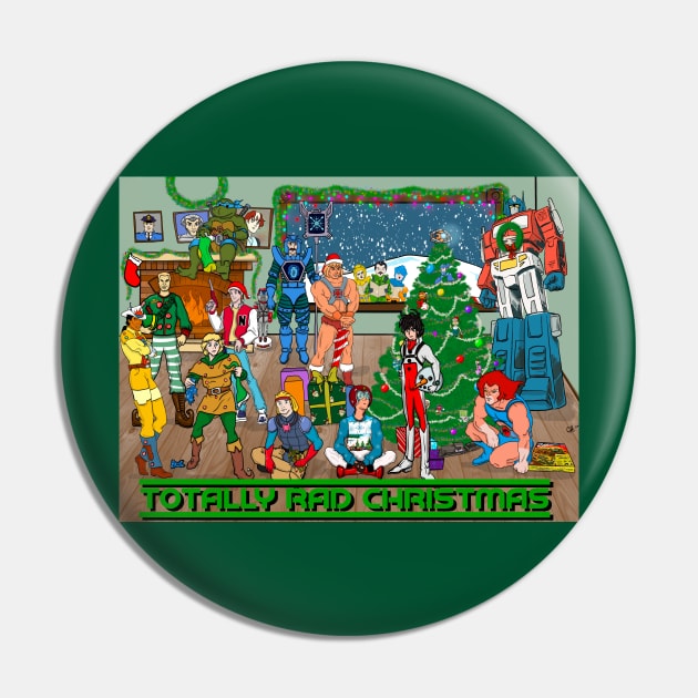 80s Cartoon Character Christmas Pin by Totally Rad Christmas