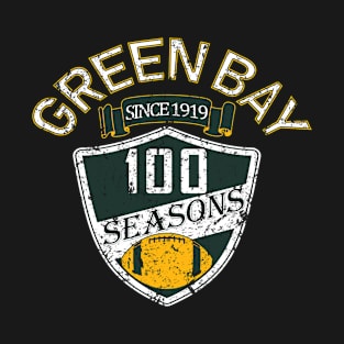 Green Bay Pro Football - Vintage 100 Seasons T-Shirt