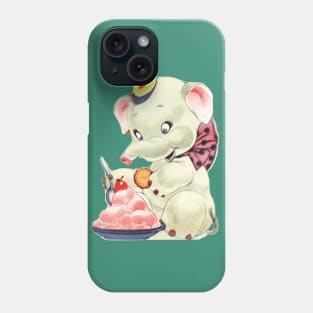 Baby Elephant eating Icecream Phone Case