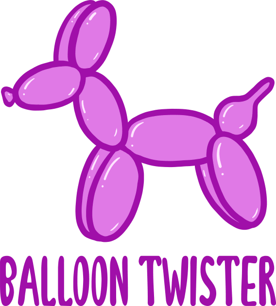 Balloon Twister! (Pink) Kids T-Shirt by KelseyLovelle