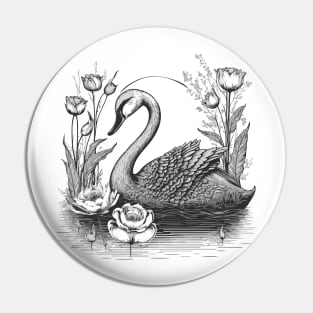 Beautiful Swan Pin