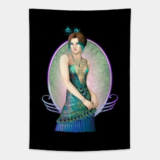 1920s Silver Screen Starlet Tapestry