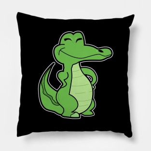 Comic Crocodile Pillow