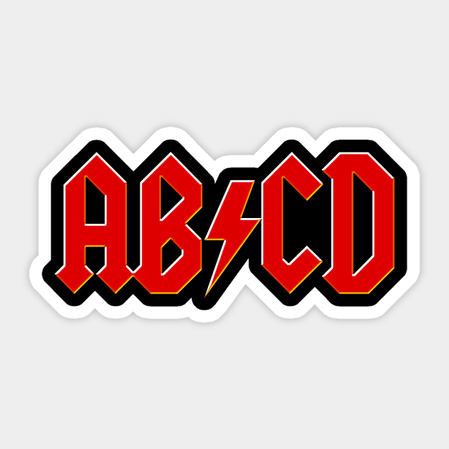 AB-CD - Funny - Sticker