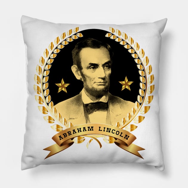 Abraham Lincoln Pillow by Marccelus