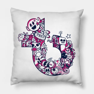 TB Doodle Icon Pillow