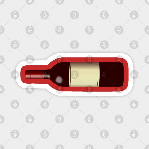 Merry Christmas Wine Bottle Magnet by holidaystore