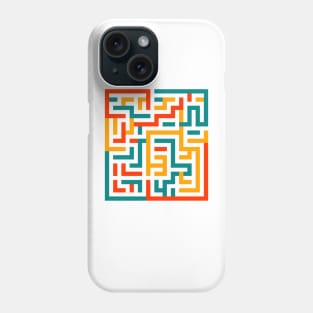 Geometric maze Phone Case