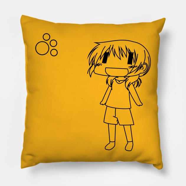 Miyako Hidamari Sketch Pillow by iklone