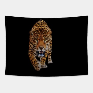Jaguar Stalking, Love Big Cats, Tropical Animal Tapestry