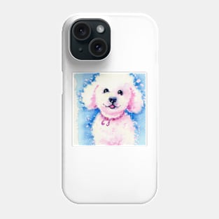 Bichon Frisé Watercolor Painting - Dog Lover Gifts Phone Case