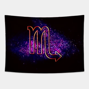 Scorpio (Retro Scorpio Zodiac) Tapestry