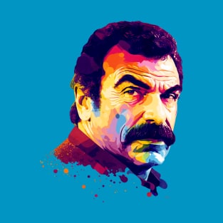 Tom Selleck Pop Art Style T-Shirt