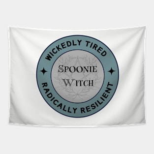 Spoonie Witch Wickedly Tired Tapestry