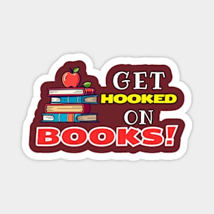Apple of Wisdom: Get Hooked on Books Magnet