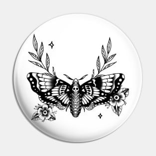 Death Head Moth Pin