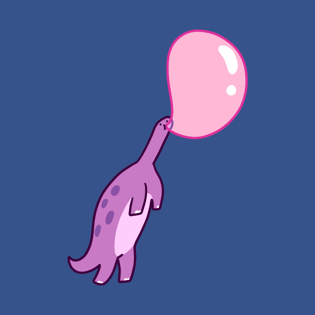 Bubblegum Balloon Dinosaur by saradaboru