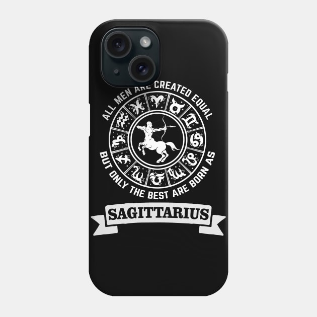 Only The Best Men Are Born As Sagittarius Phone Case by CB Creative Images