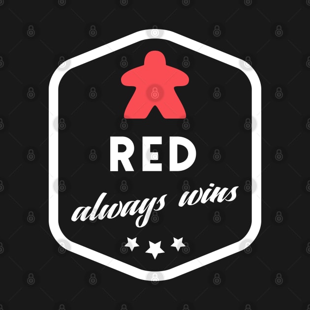 Red Always Wins Meeple Board Games Meeples and Roleplaying Addict - Tabletop RPG Vault by tabletopvault