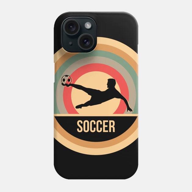 Retro Vintage Soccer Gift For Soccer Players Phone Case by OceanRadar