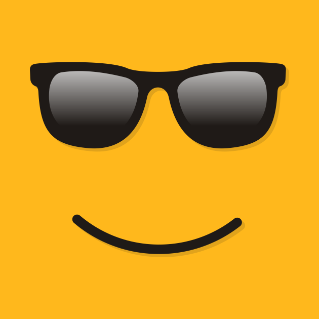 Discover Smiling Face with Sunglasses - Sunglasses Emoji - T-Shirt