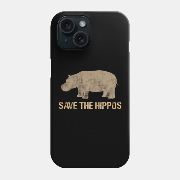 Save The Hippos Phone Case by Imutobi