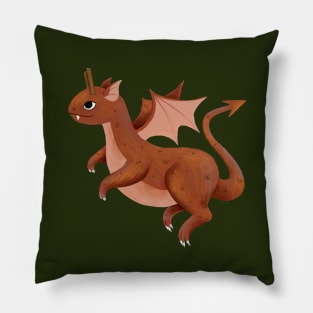 cinnamon dragon Pillow