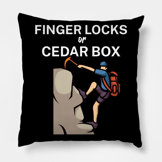 Finger locks or cedar box Pillow by maxcode