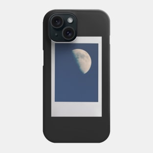 First Quarter Moon Instant Photo Phone Case