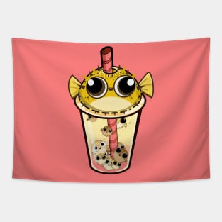 Blowba Tea (Blowfish Boba) Tapestry