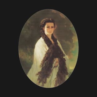 Portrait of Sisi Empress by Franz Xaver Winterhalter T-Shirt