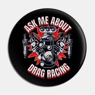 Ask Me About Drag Racing Motor Supercharger Spark Plugs Pin