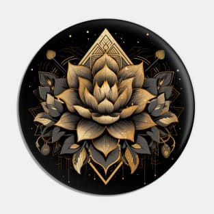 Lotus Flower Design Pin