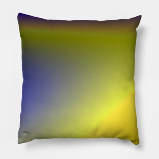 Yellow blue abstract texture art design Pillow