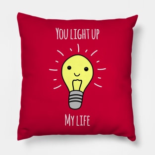 'You Light Up My Life' (Red Edition) Pillow