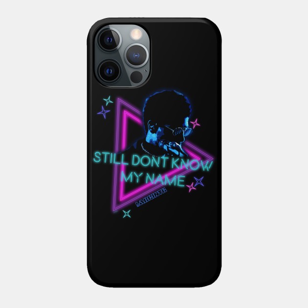 Retro Neon design of the song "still dont know my name" by labrinth - Euphoria - Phone Case