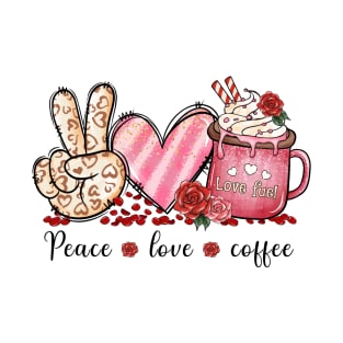 Peace, Love, Coffee T-Shirt