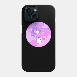 Up - Ghostie likes helium colorful balloons Phone Case