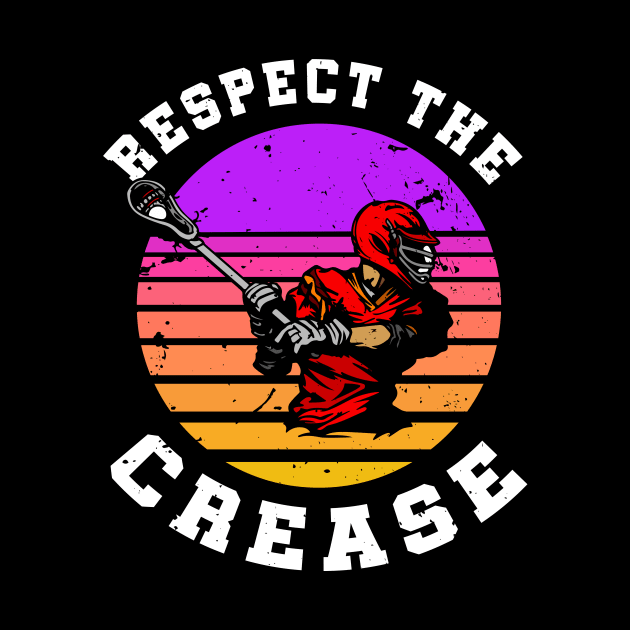 Respect The Crease Lacrosse Retro by NatalitaJK