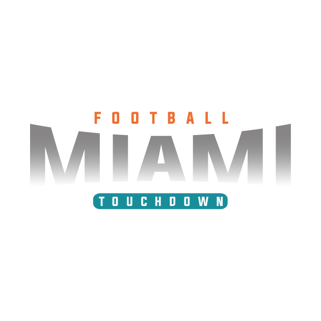 Miami Football Team - Miami Football Team - T-Shirt | TeePublic