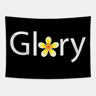 Glory creative typography design Tapestry