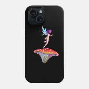 Mushroom Fairy takes Flight Phone Case