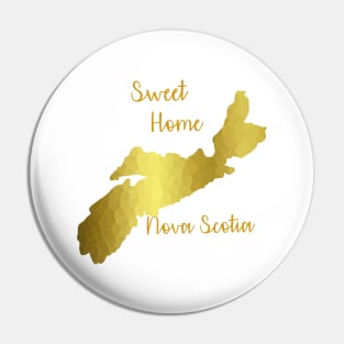 SWEET Home Nova Scotia Gold Pin