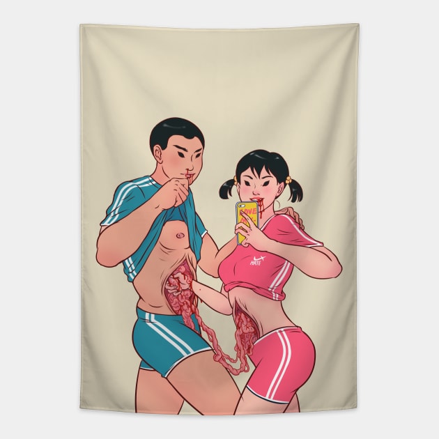 Fitness Cult Tapestry by Tungningcheung